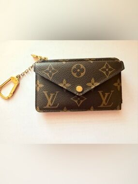 Louis Vuitton Recto Verso Monogram Card & Key Pouch - Brown with Gold Hardware
